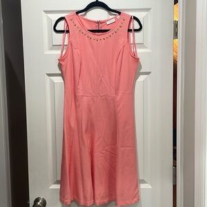 Fun, flirty, coral dress